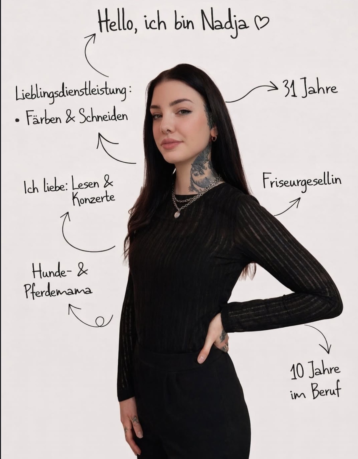 Nadja, Friseurgesellin mit Schwerpunkt Färben und Schneiden